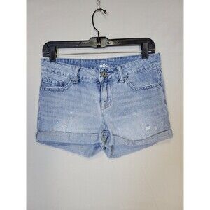 BDG "Mid Rise Shortie" Denim Shorts 29"+ Cuffed Mini Distressed Festival *Read*